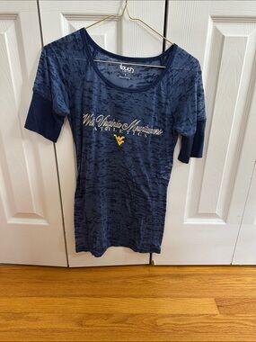 Women’s Navy West Virginia Mountaineers Short Sleeve Tee